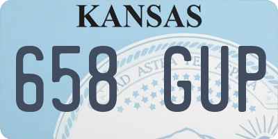 KS license plate 658GUP