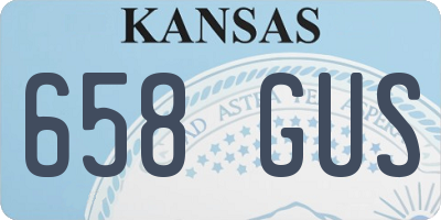 KS license plate 658GUS