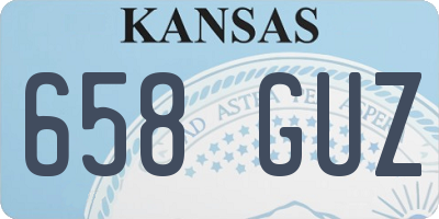 KS license plate 658GUZ