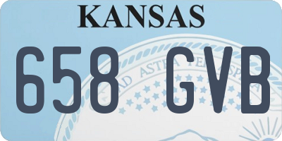 KS license plate 658GVB