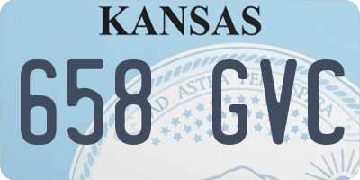 KS license plate 658GVC