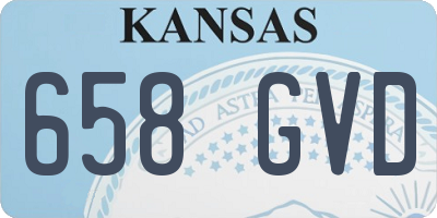 KS license plate 658GVD