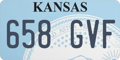 KS license plate 658GVF