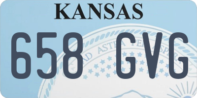 KS license plate 658GVG