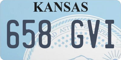 KS license plate 658GVI