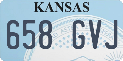 KS license plate 658GVJ