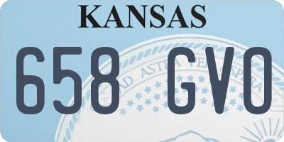 KS license plate 658GVO