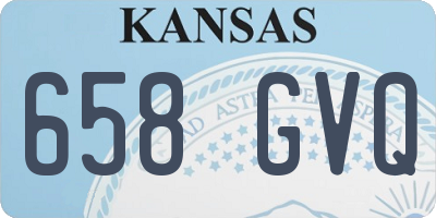 KS license plate 658GVQ