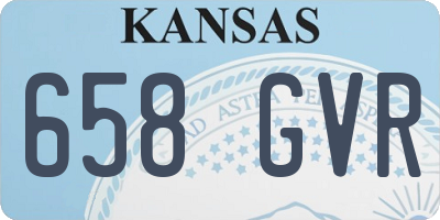 KS license plate 658GVR