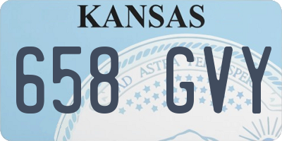KS license plate 658GVY