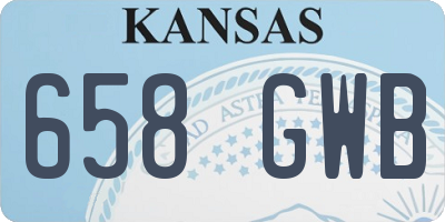 KS license plate 658GWB