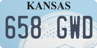 KS license plate 658GWD