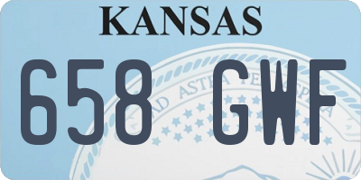 KS license plate 658GWF