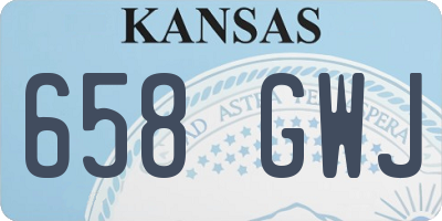 KS license plate 658GWJ