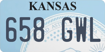 KS license plate 658GWL
