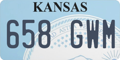 KS license plate 658GWM