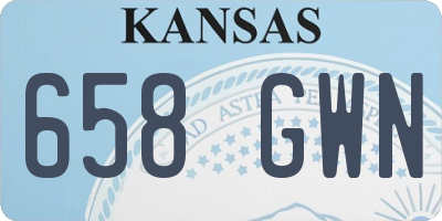 KS license plate 658GWN
