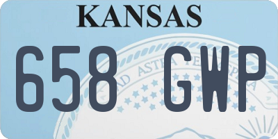 KS license plate 658GWP