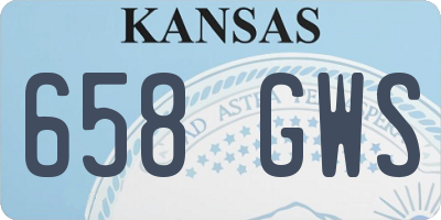 KS license plate 658GWS
