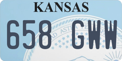 KS license plate 658GWW
