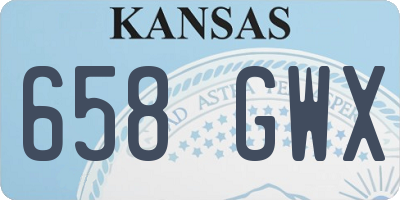 KS license plate 658GWX