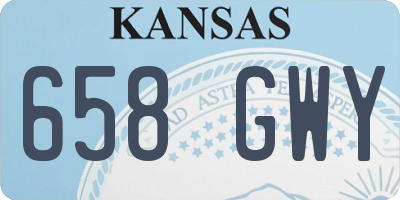 KS license plate 658GWY