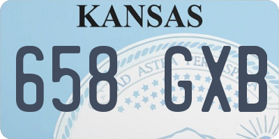 KS license plate 658GXB