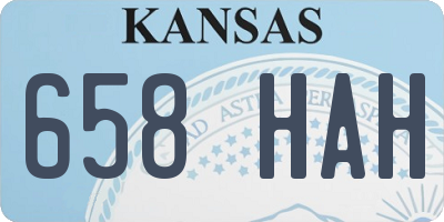 KS license plate 658HAH