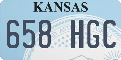 KS license plate 658HGC