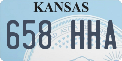 KS license plate 658HHA