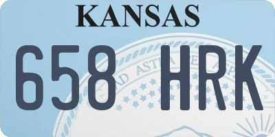 KS license plate 658HRK