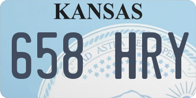 KS license plate 658HRY