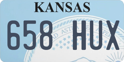 KS license plate 658HUX