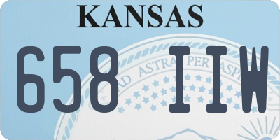 KS license plate 658IIW