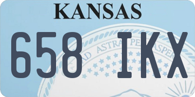 KS license plate 658IKX