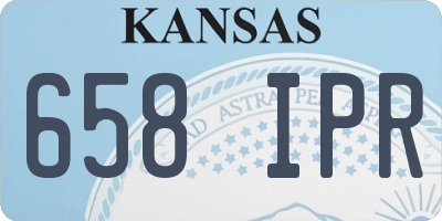 KS license plate 658IPR