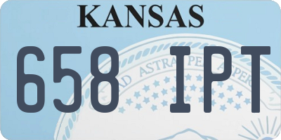 KS license plate 658IPT