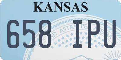 KS license plate 658IPU