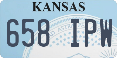 KS license plate 658IPW