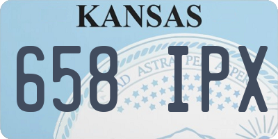 KS license plate 658IPX