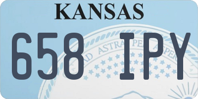 KS license plate 658IPY