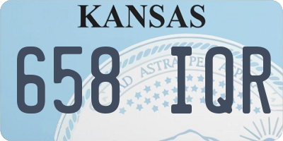 KS license plate 658IQR