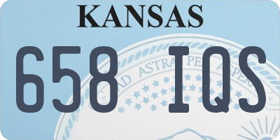 KS license plate 658IQS