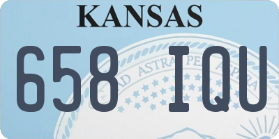 KS license plate 658IQU