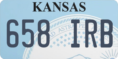 KS license plate 658IRB