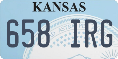 KS license plate 658IRG