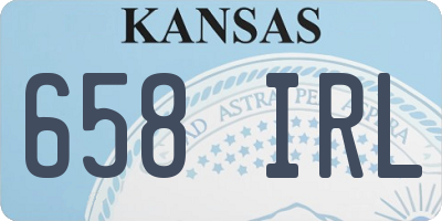 KS license plate 658IRL