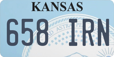 KS license plate 658IRN