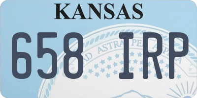 KS license plate 658IRP