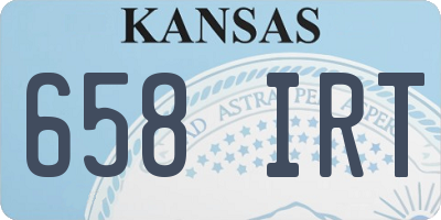 KS license plate 658IRT
